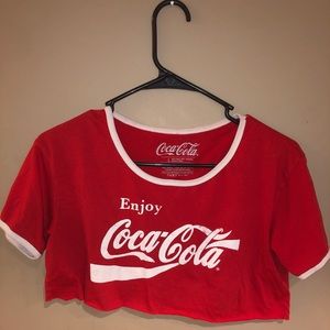 Coca cola cropped top